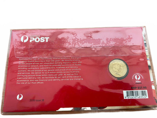 2019 PNC AUSTRALIA POST WITH $1 A COIN