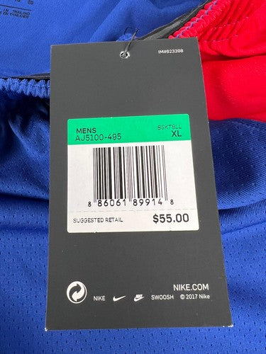 Nike NBA Philadelphia 76ers Dri-FIT Basketball Shorts Blue/Red XL