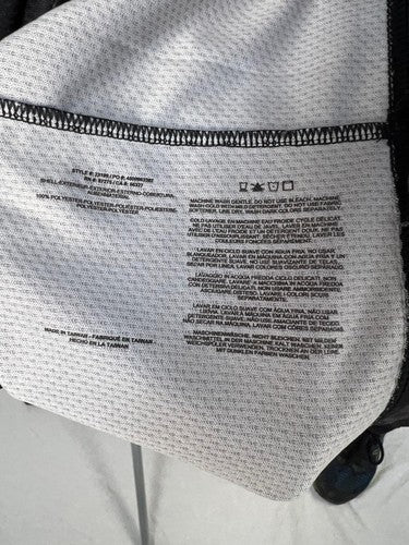 FOX Long Sleeve Graphic Motocross Jersey Black/White Mesh Size M