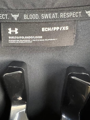 Under Armour Project Rock Loose Track Jacket XS Gray Full Zip