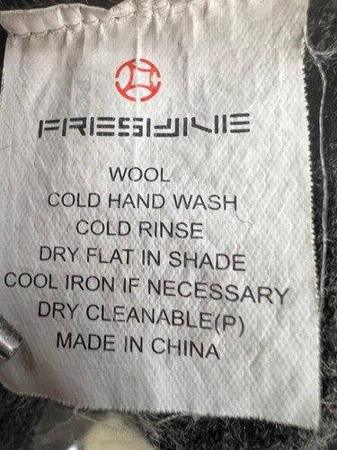 Freshjive Wool Sweater Vest Gray Men's Size S