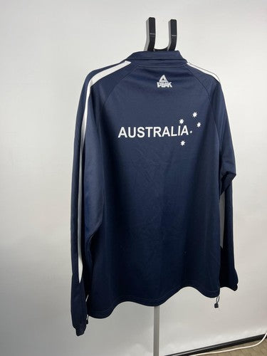 Peak Basketball Australia 3XL Navy Track Jacket Full Zip Australia Back