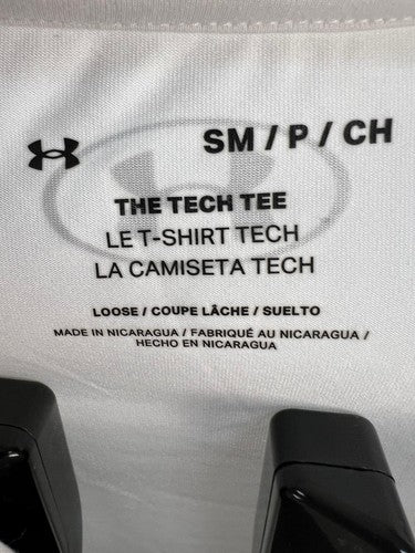 Under Armour Tech Tee Loose Fit Short Sleeve T-Shirt White Small