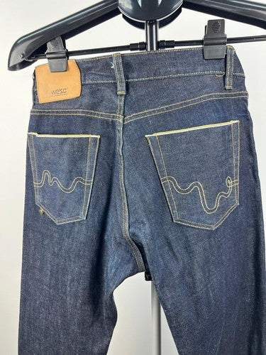 WeSC Standard 686 Raw Selvage Denim Jeans Men's 30 Indigo 5-Pocket