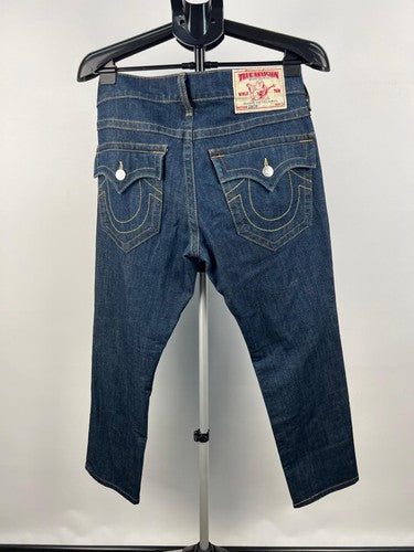 True Religion Zach Men's Jeans Blue Button Fly Made in USA 31