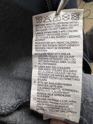 PUMA Men’s Track Jacket S Navy Blue Orange Full Zip Raglan