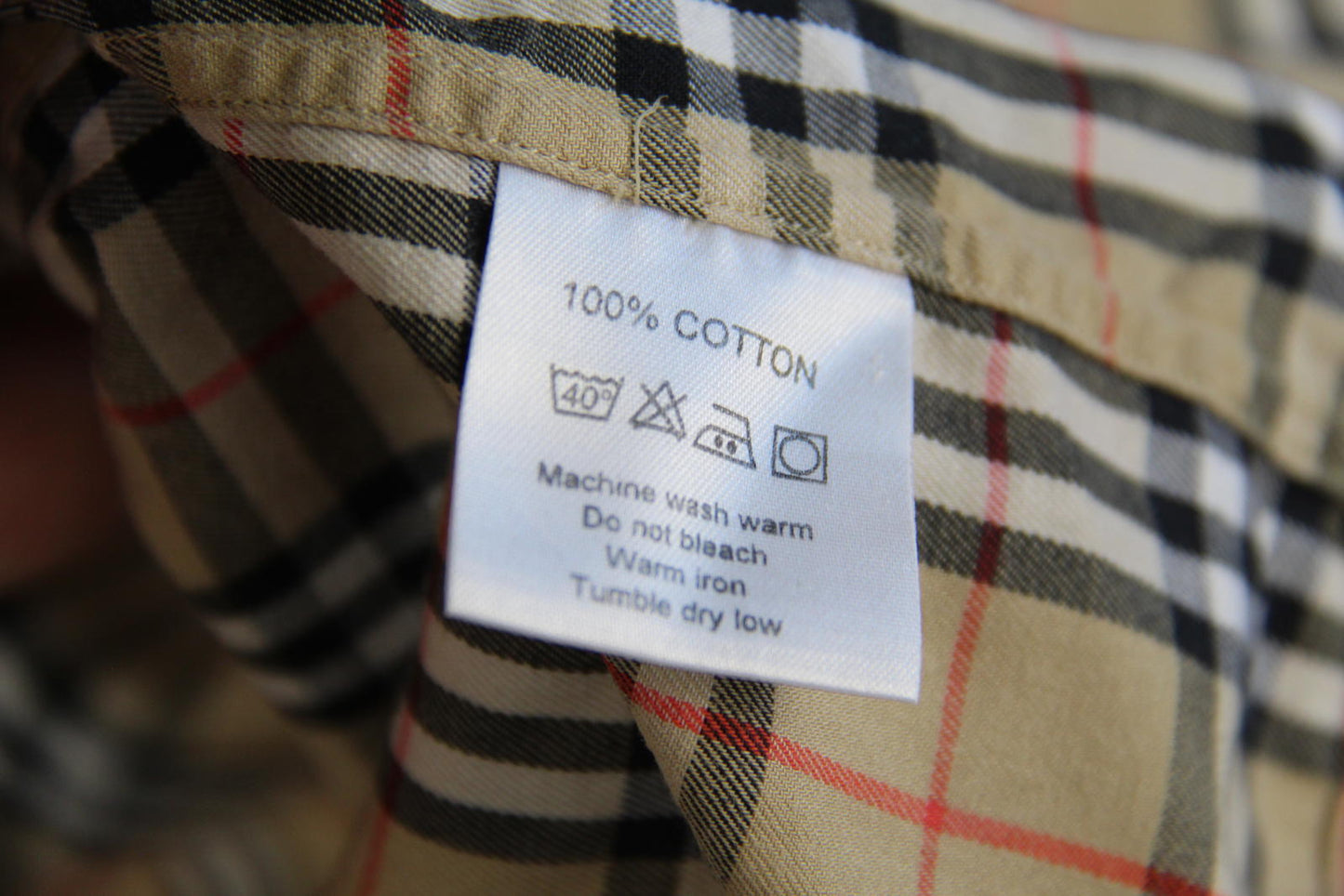 Burberry London Men’s Classic Nova Check Long Sleeve Shirt – Size XL