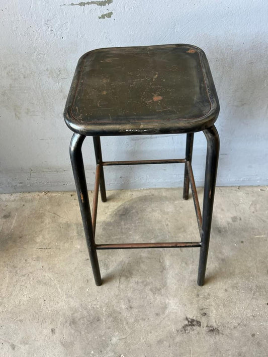 Vintage Industrial Steel Bar Stools