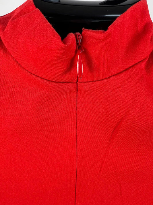 zerorh+ Red Short Sleeve Cycling Jersey - Full Zip - Size L