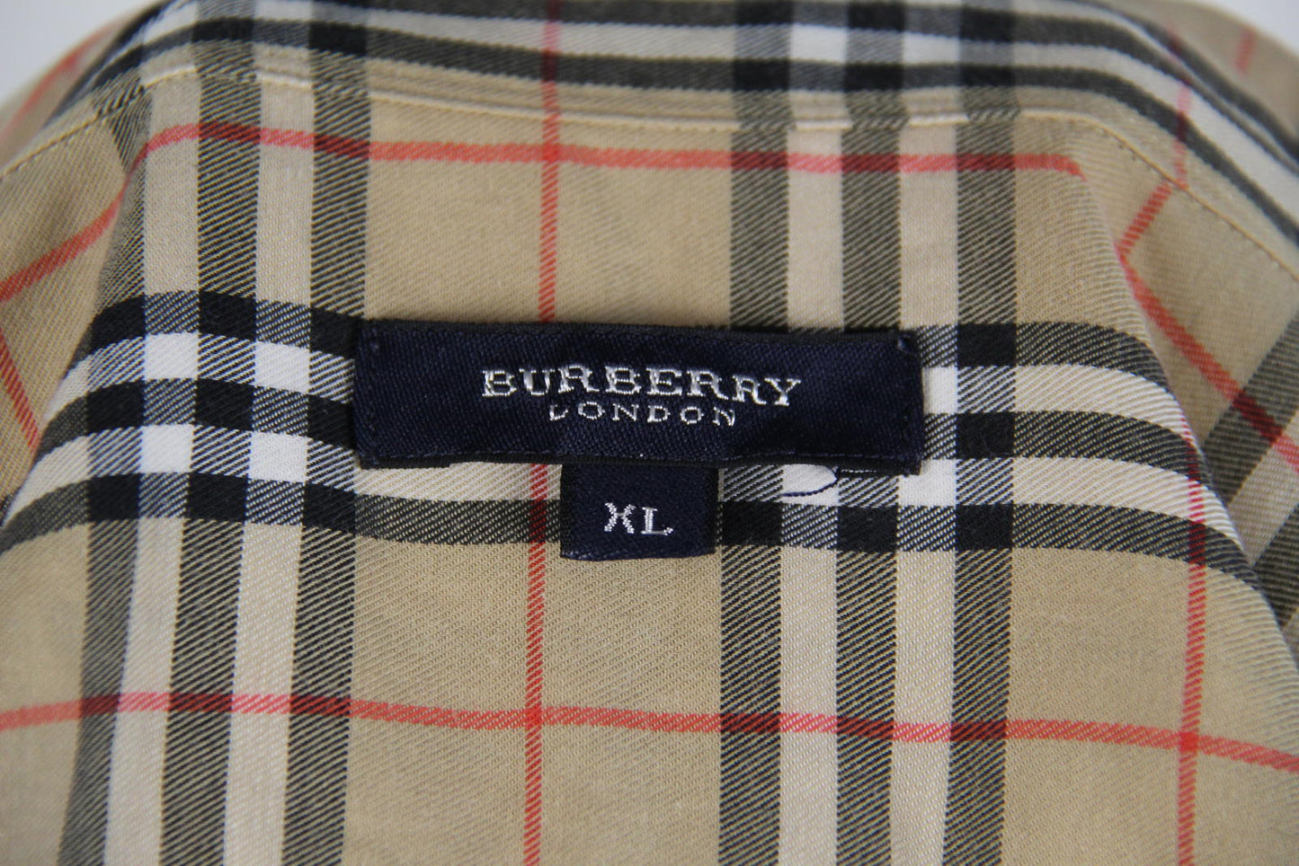 Burberry London Men’s Classic Nova Check Long Sleeve Shirt – Size XL
