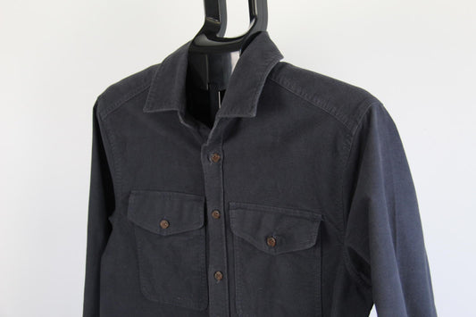 Kathmandu Men's Navy Long Sleeve Cotton Stretch Men's Shirt – Size XS