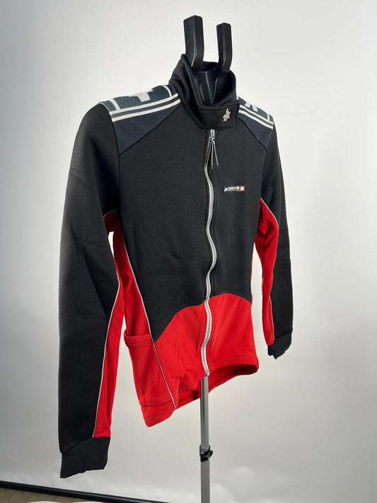 Assos Men's Utility Jacket Black and Red Full Zip