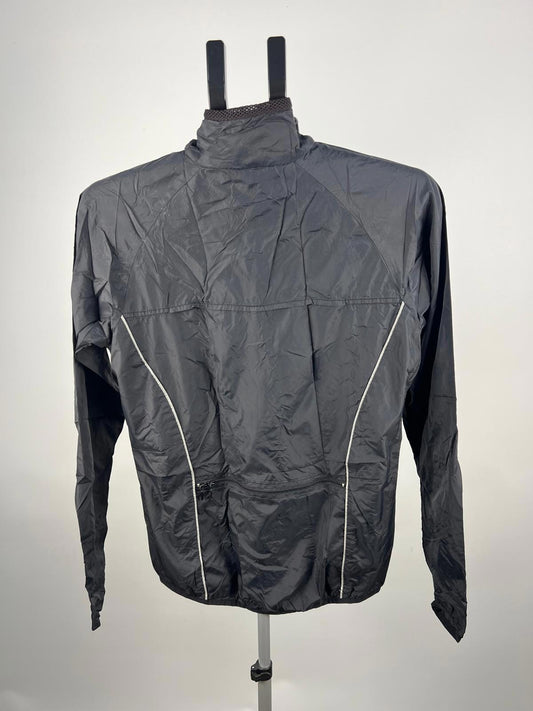 Sportful Cycling Wind Jacket Black XS Full Zip Reflective Details