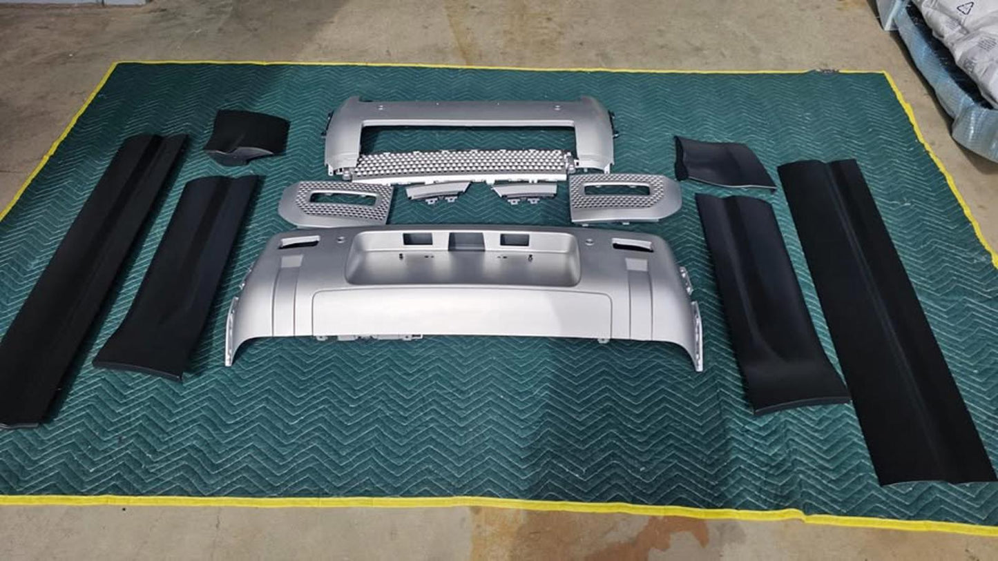 Land Rover Defender L663 Full Exterior Trim Kit – OEM Ceres Silver
