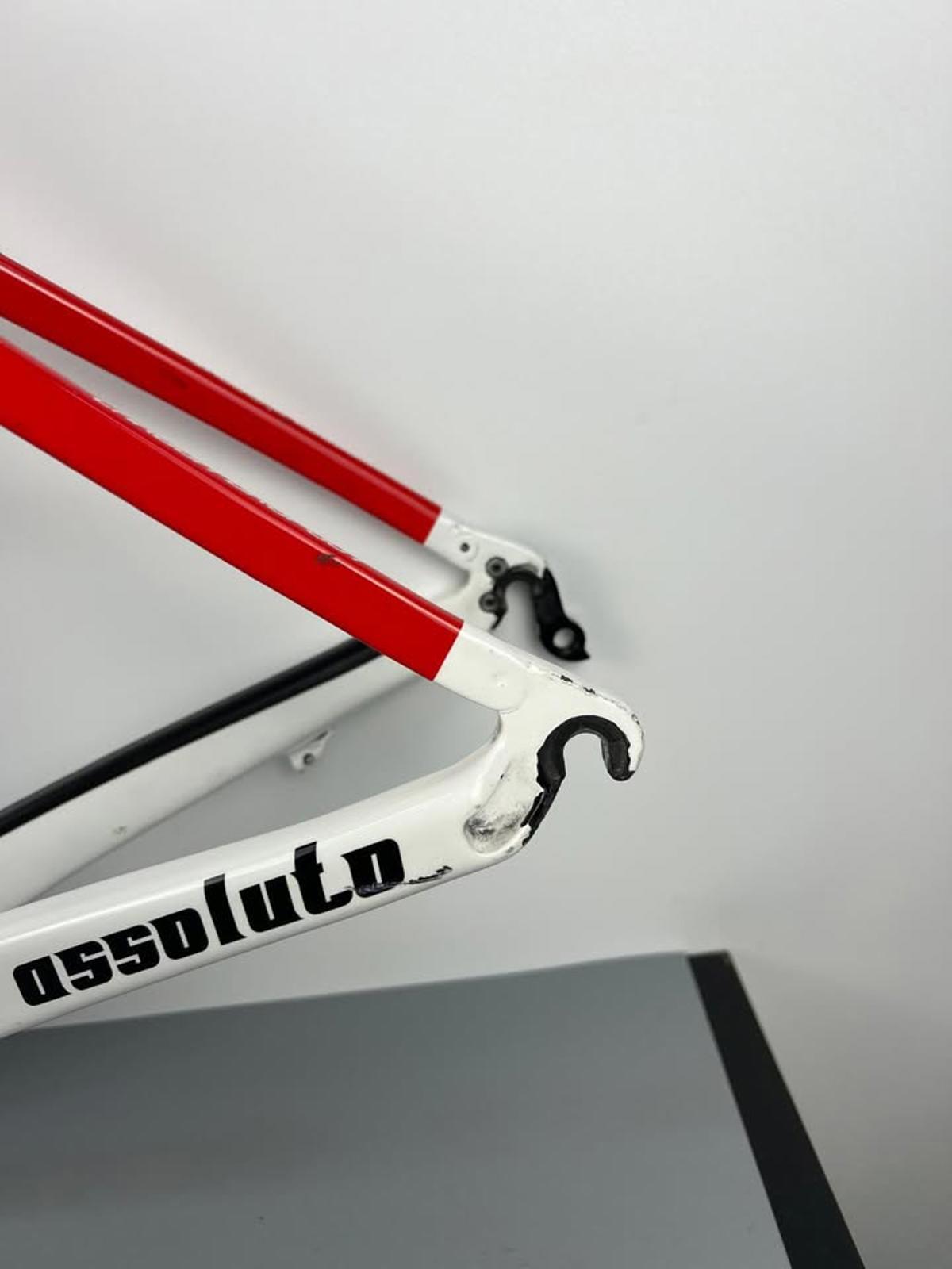 Dedacciai Assoluto Carbon Road Bicycle Frame + Fork (ISP, Red/White)