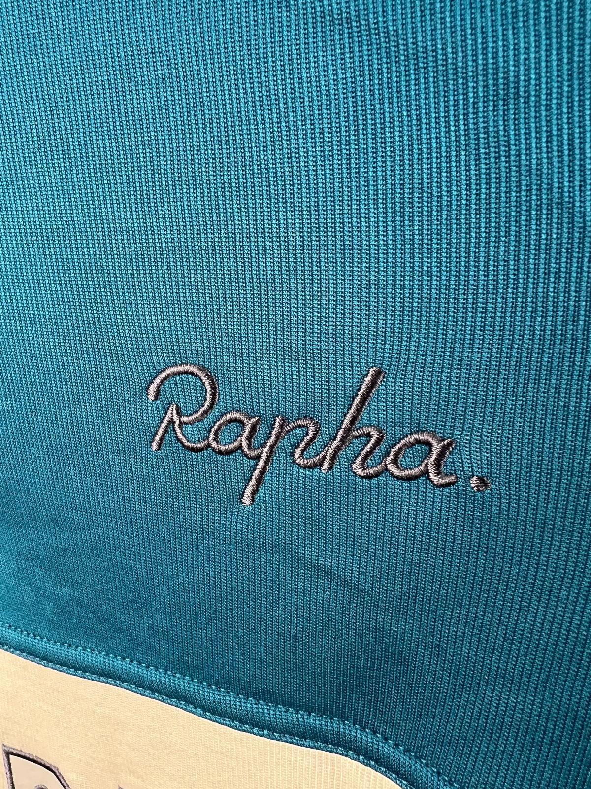 Rapha Galibier Short Sleeve Cycling Jersey - XS - Teal/Cream/Grey