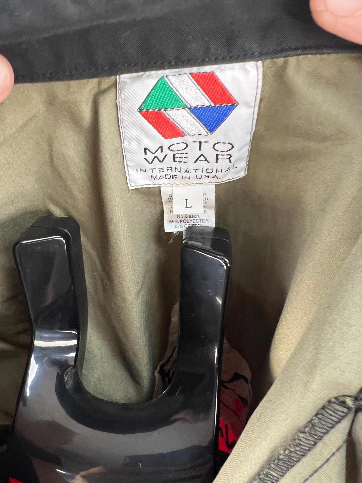 Moto Wear RockShox Racing Short Sleeve Button-Up Shirt L Made in USA