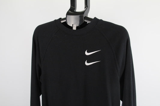 Nike International Double Swoosh Sweatshirt – Black – Men’s Size Small
