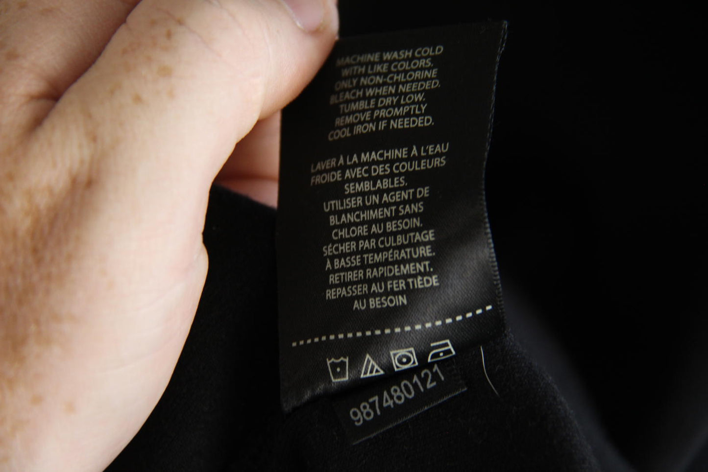 CSG Men's Black Pullover Hoodie – Size 2XL – Cotton Blend – Arm Zip Pocket