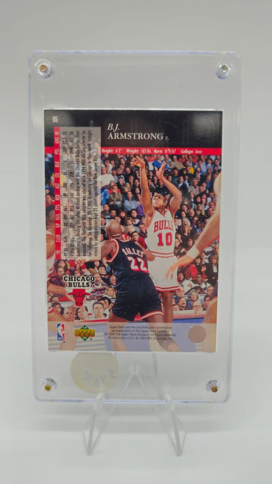 1994 B.J. Armstrong Upper Deck Chicago Bulls Autograph Card #95