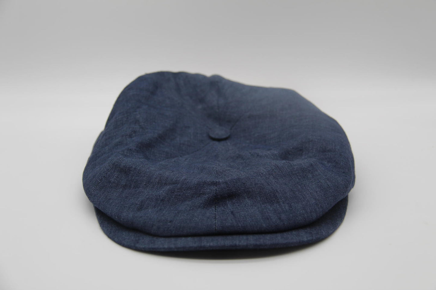Lock & Co. Hatters Navy Linen Flat Cap 7 1/4 (59cm) NWT Made in England