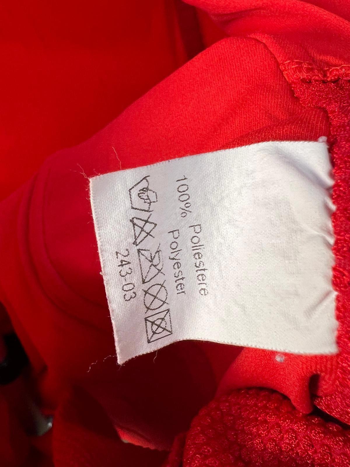 zerorh+ Red Short Sleeve Cycling Jersey - Full Zip - Size L