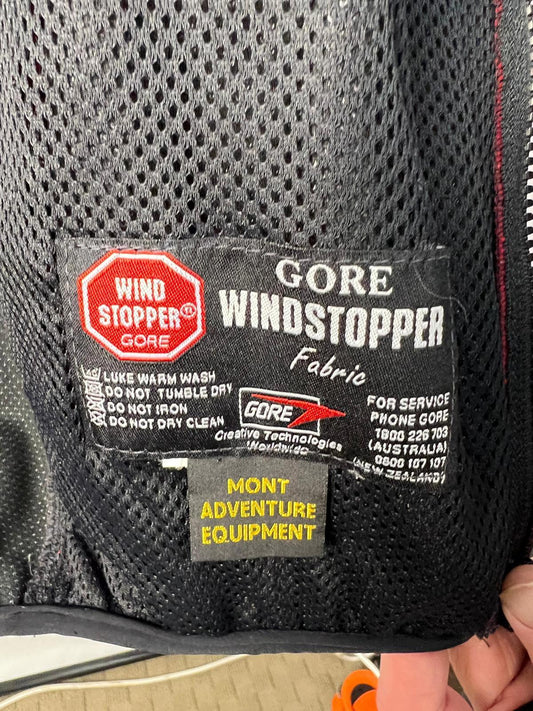 Mont Adventure Equipment Gore Windstopper Fleece Vest Red/Black S
