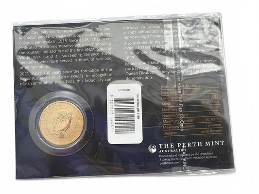 2021 ANZAC Day $1 uncirculated coin - The Perth Mint