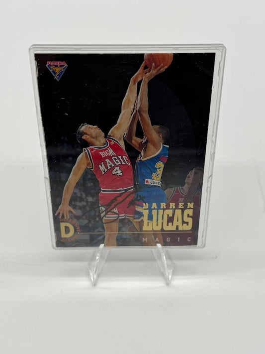 1994 Futera NBL Defensive Giants Trading Card Signed Darren Lucas