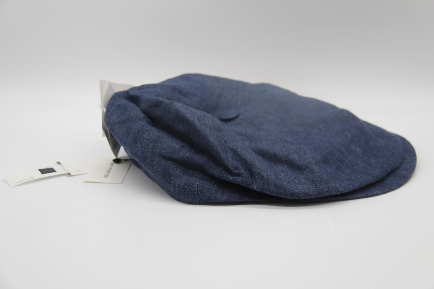 Lock & Co. Hatters Navy Linen Flat Cap 7 1/4 (59cm) NWT Made in England