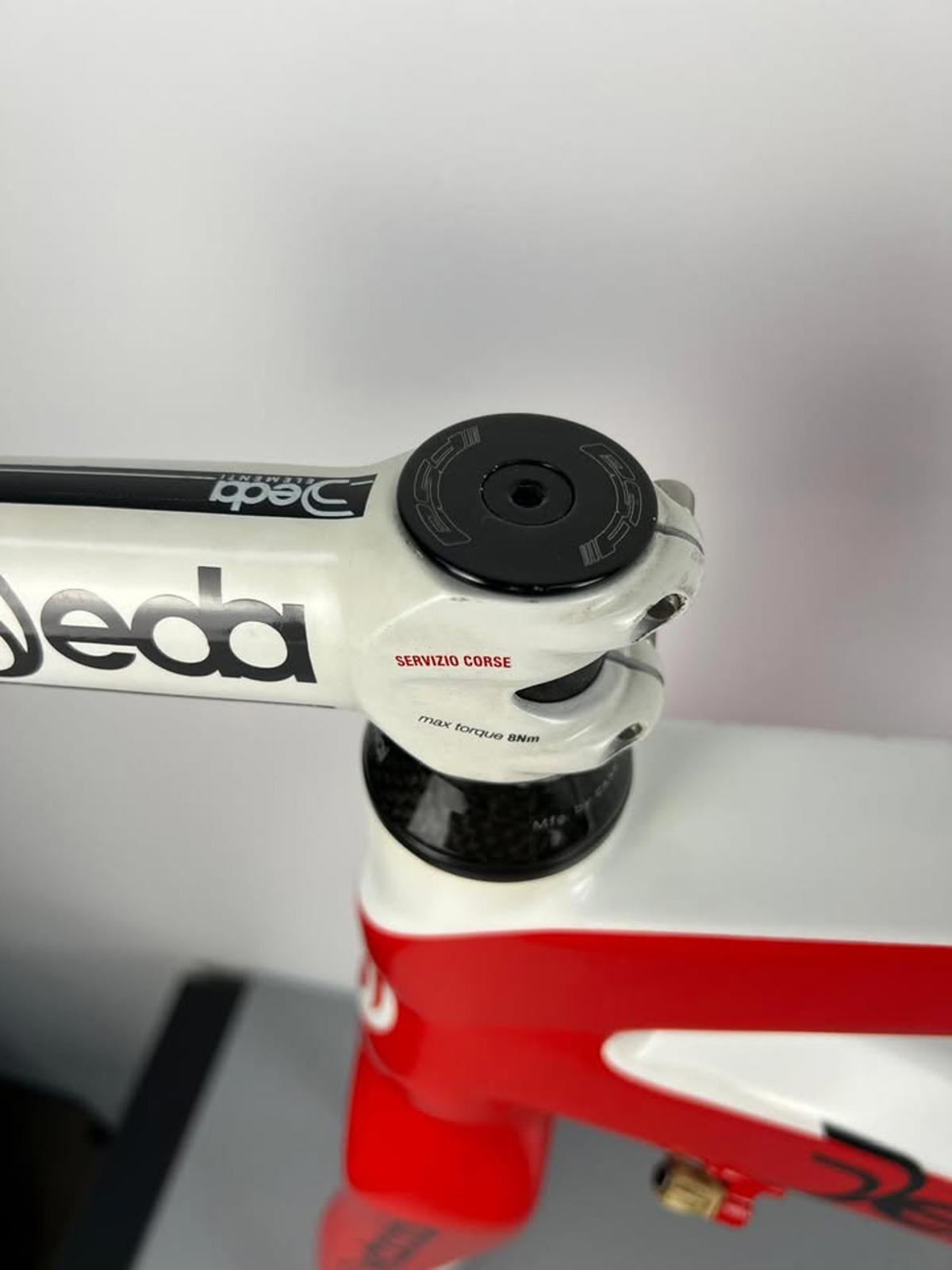 Dedacciai Assoluto Carbon Road Bicycle Frame + Fork (ISP, Red/White)