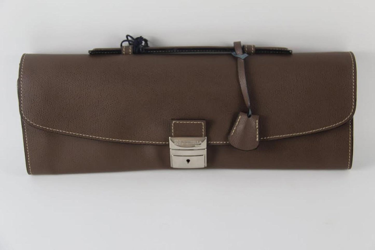 E. Marinella Brown Hammered Leather Briefcase, New With Tags