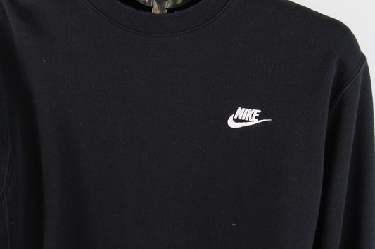 Nike Black Fleece Crew Neck Sweatshirt - Size M
