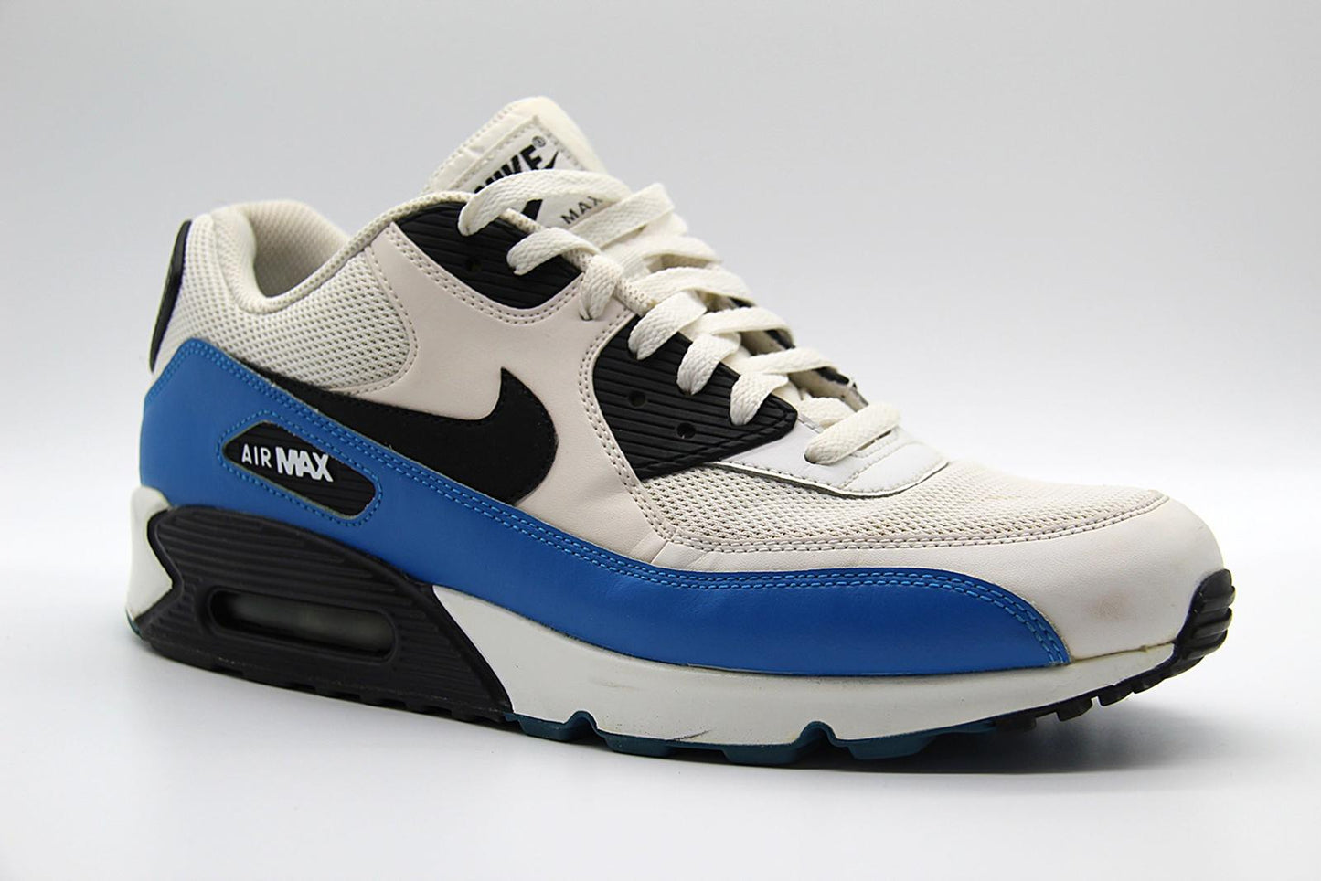 Nike Air Max 90 Essential – White/Black/Military Blue – US 11.5 – No Box