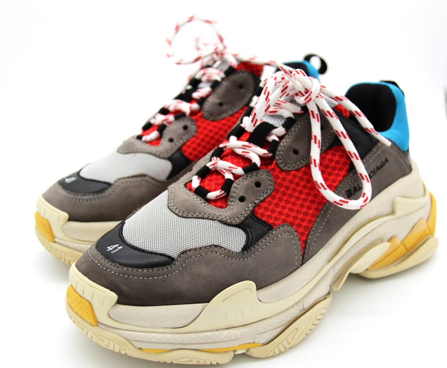Balenciaga Triple S 'Blue Red' Size 41 EU 533883 Made in Italy