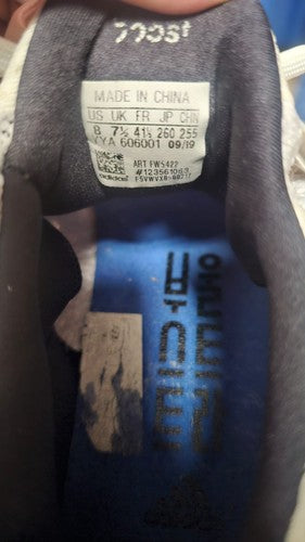 adidas Ultra Boost white knit running shoes US 8 UK 7.5