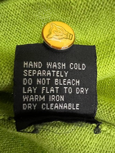 Mooks 100% Cotton Knit Polo Shirt Green Short Sleeve Size S