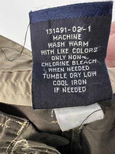 GAP XS Brown Cargo Pants 100% Polyester Utility Multi-Pocket