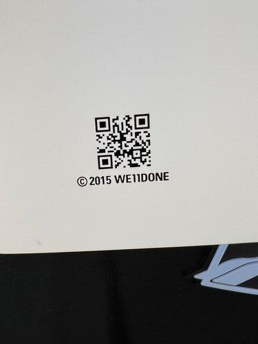 WE11DONE Black Hotfix Patch Graphic T-Shirt S NWT