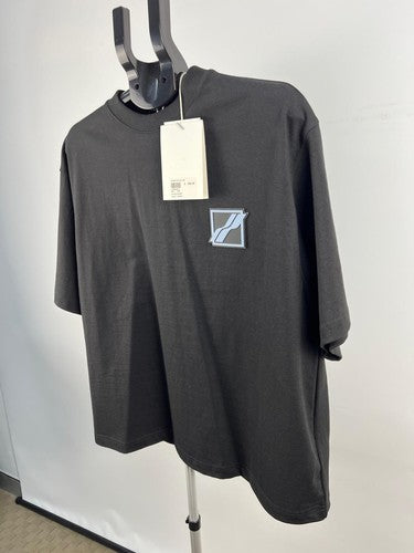 WE11DONE Black Hotfix Patch Graphic T-Shirt S NWT