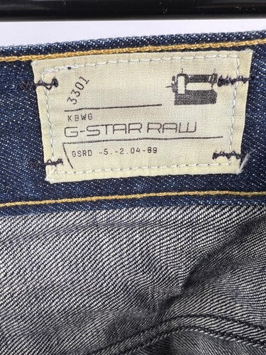 G-Star RAW 3301 Men's Blue Denim Button Fly Jeans