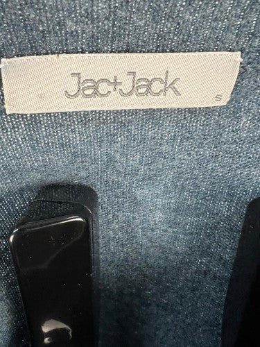 Jac+Jack 100% Merino Wool V-Neck Sweater Men's Size S Teal