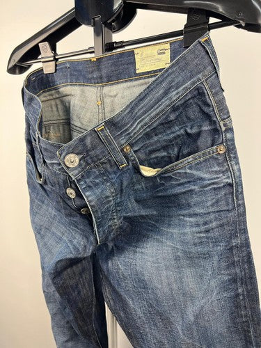 G-Star RAW 3301 Men's Blue Denim Button Fly Jeans