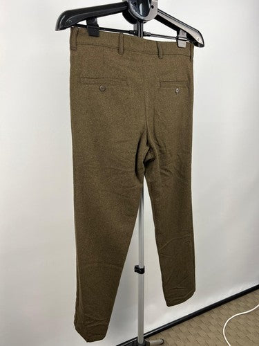 RVCA Alex Frost Fancy Pants Wool Blend Dress Pants Brown 30