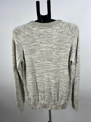 H&M L.O.G.G. Men's 100% Cotton Cardigan Sweater Gray Heather Size S