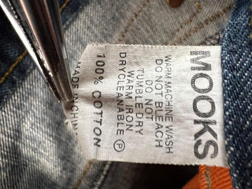 Mooks Men's Carpenter Cropped Jeans Blue Denim Cinch Back W30