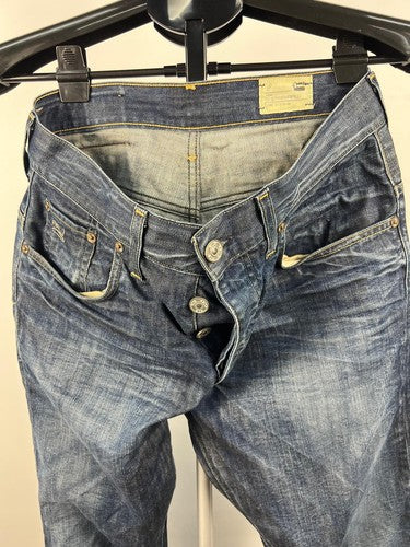 G-Star RAW 3301 Men's Blue Denim Button Fly Jeans