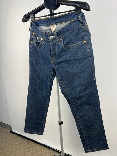 True Religion Zach Men's Jeans Blue Button Fly Made in USA 31