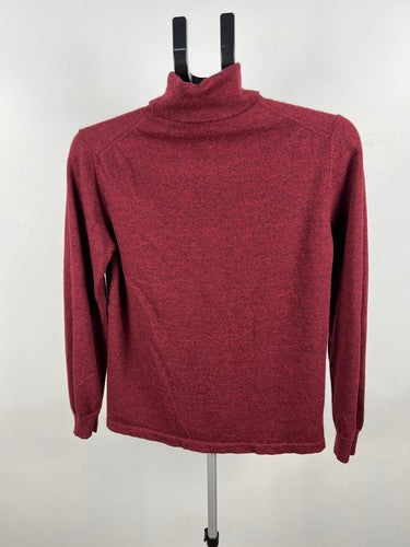 Country Road 100% Wool Turtleneck Sweater Burgundy Size S
