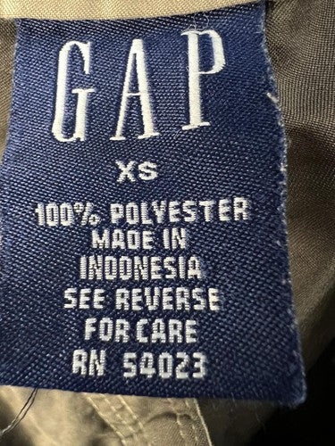 GAP XS Brown Cargo Pants 100% Polyester Utility Multi-Pocket